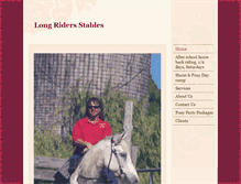 Tablet Screenshot of longridersstablesllc.com